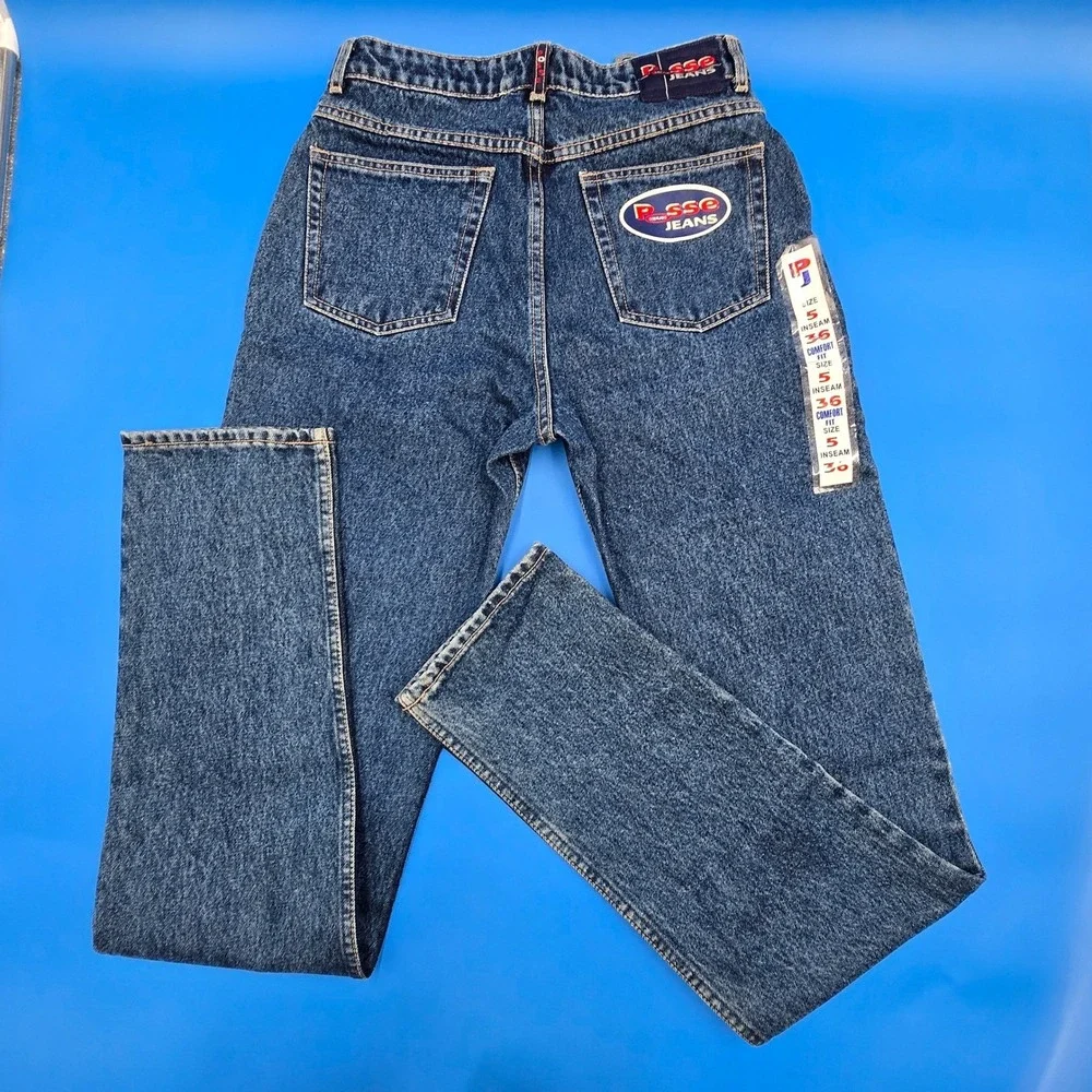 Vintage Posse‎ Captured Jeans Juniors Size 5 NWT Handcuff High Rise 36 Inseam